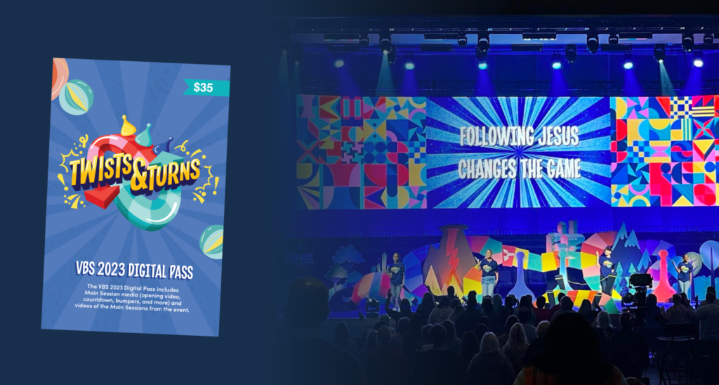 Supersized Backdrop - Twists & Turns VBS 2023 by Lifeway