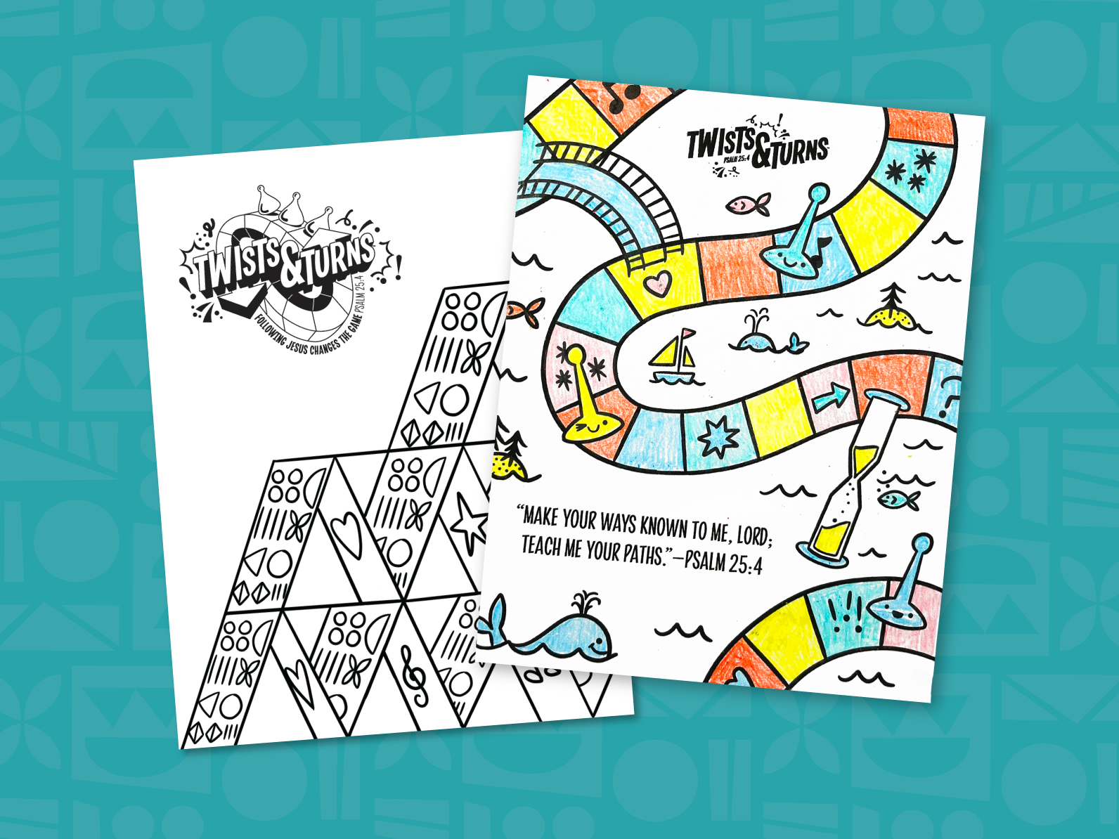 Twists & Turns Coloring Pages - VBS 2024 | Vacation Bible School