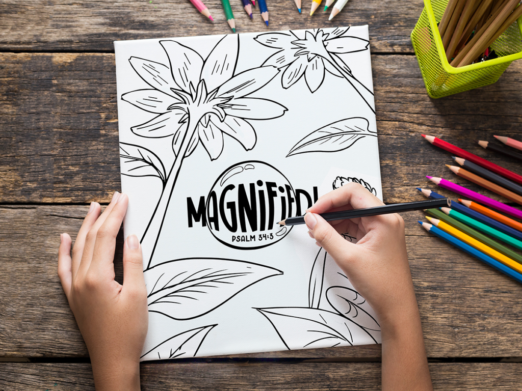 Magnified! VBS Coloring Page VBS 2025 Vacation Bible School